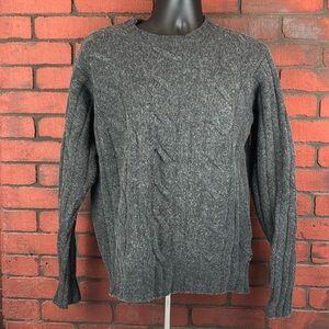 Timberland Lambswool Sweater Grey Medium Womans‎ Chuncky Knit